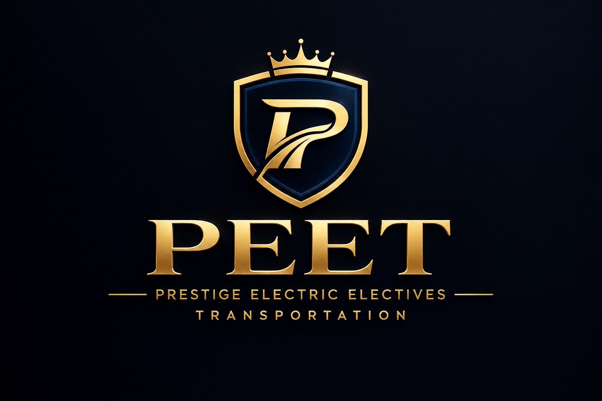 PEET logo: a gold crowned shield with the letter P